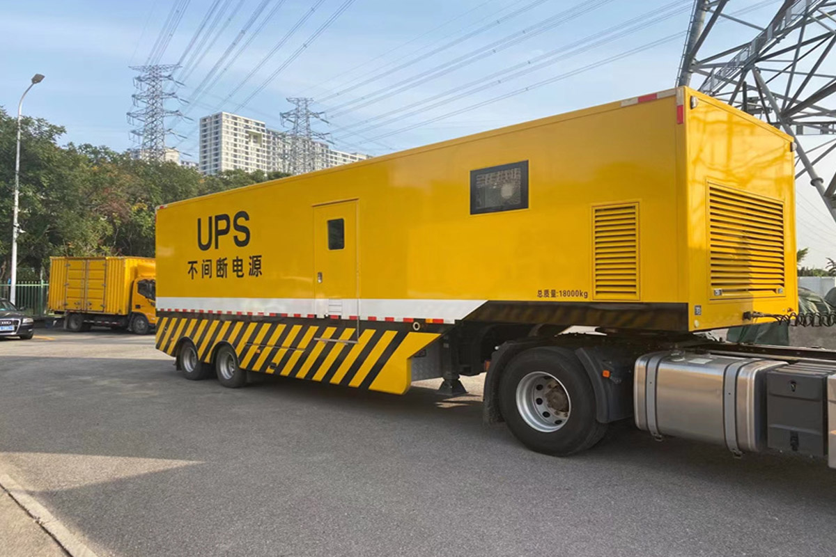 路桥发电机租赁施工现场