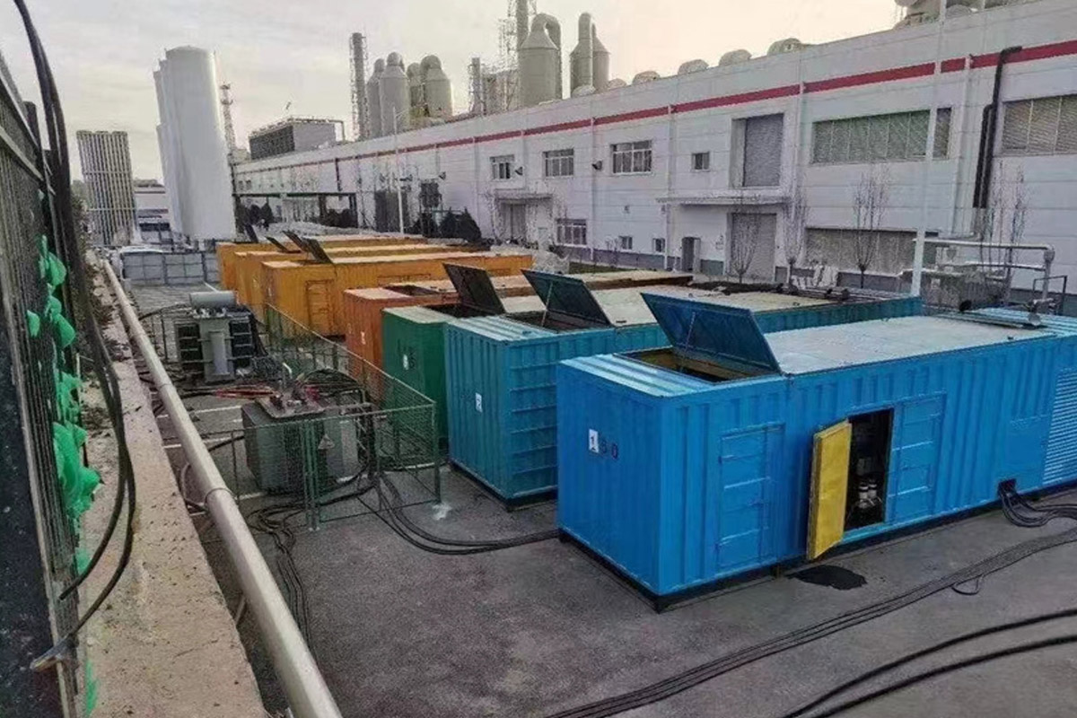 路桥发电机租赁施工现场