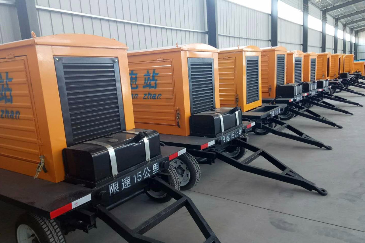 路桥发电机租赁施工现场